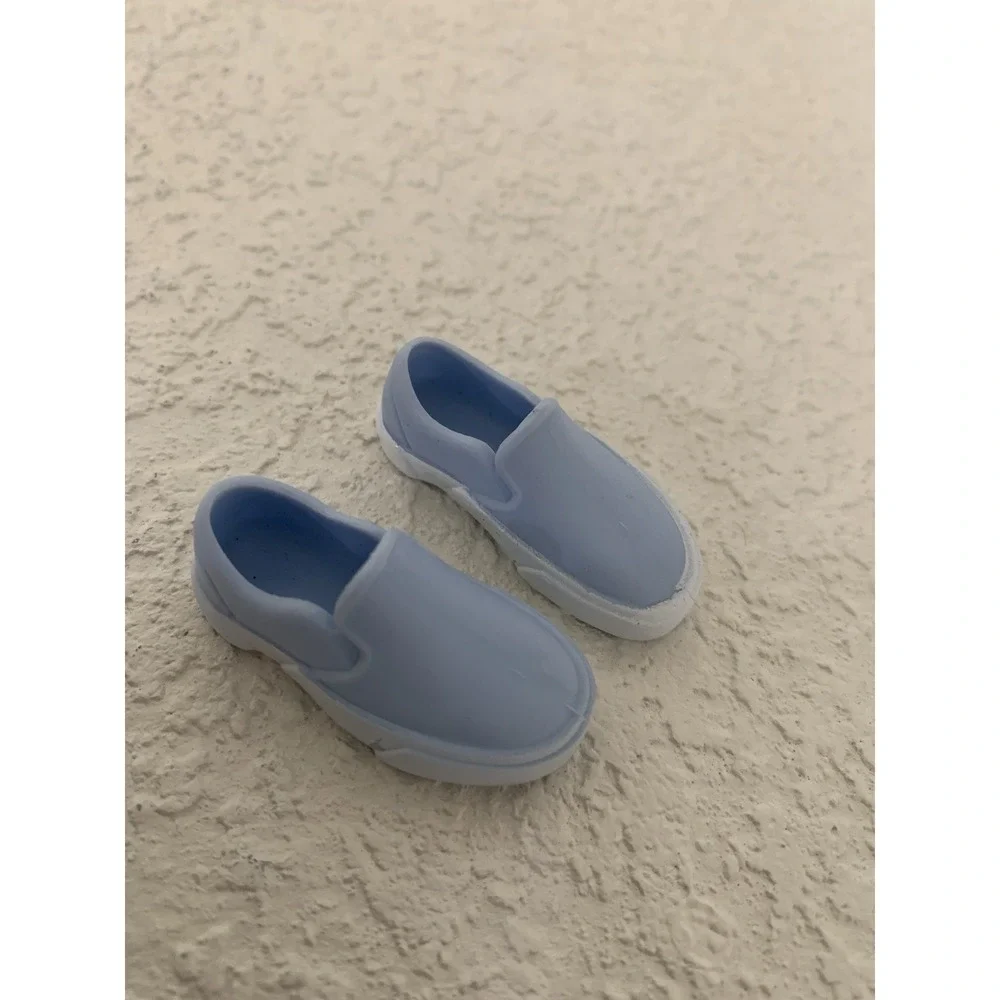 BLUE WHITE COLORED CASUAL SLIP ON SHOES FOR KEN DOLL Vans Style